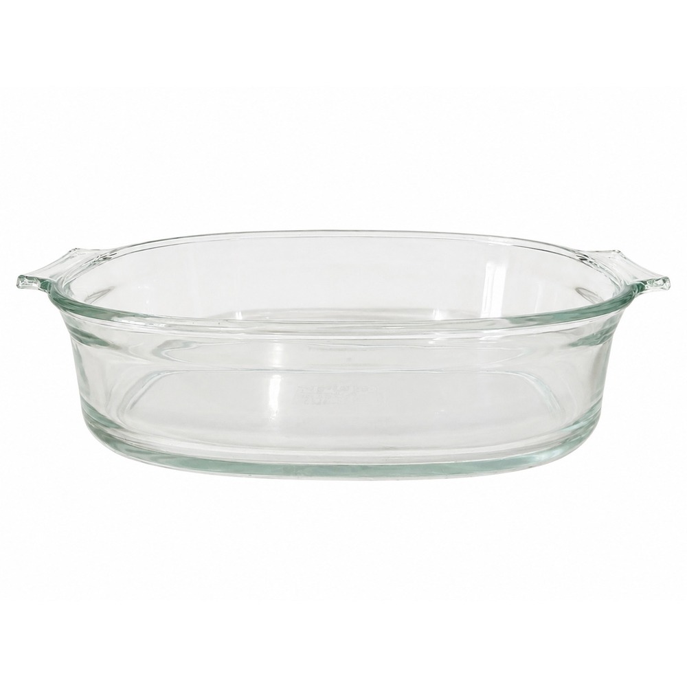 Pyrex Vintage Casserole Dish Vintage Corning USA 702‎ 1.8L Clear Oval 2.5 Qrts